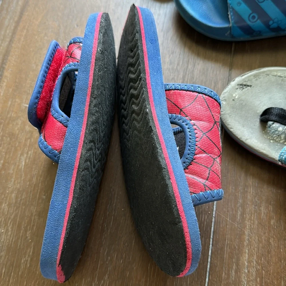 Sz 9-10,11, 13 Sandals Bundle Marvel Spider Man, Captain America. Paw Patrol